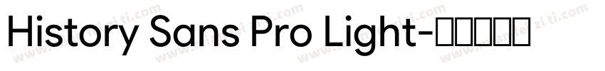 History Sans Pro Light字体转换